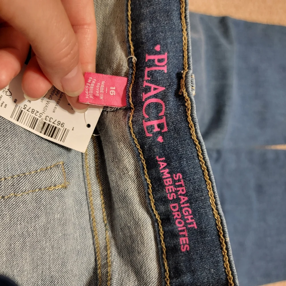 The Childrens‎ Place Straight Spring Wash Girls Stretch Jeans Size 16 New